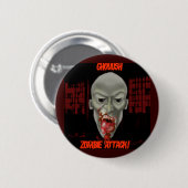 Ghoulish Zombie Attack Ronde Button 5,7 Cm (Voorkant /achterkant)