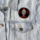 Ghoulish Zombie Attack Ronde Button 5,7 Cm (In situ)