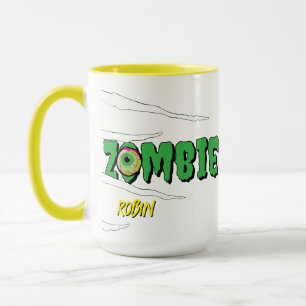 Ghoulishly Fun Funny Rippin' Zombie Halloween Mok