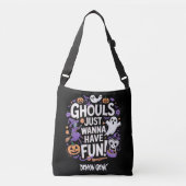 Ghouls veut juste s'amuser Halloween Sac fourre - (Devant)