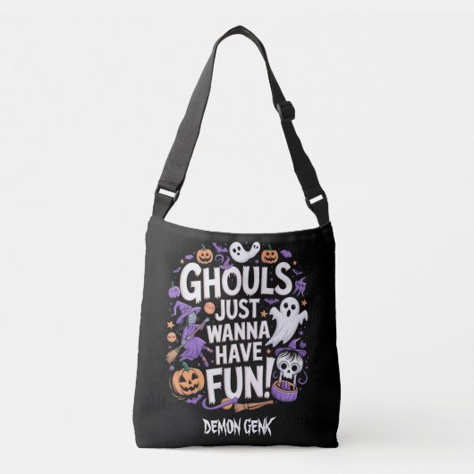 Ghouls veut juste s'amuser Halloween Sac fourre -  (Devant)