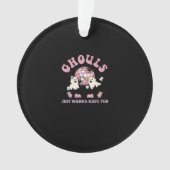 Ghouls veut juste s'amuser Retro Halloween Party C (devant)