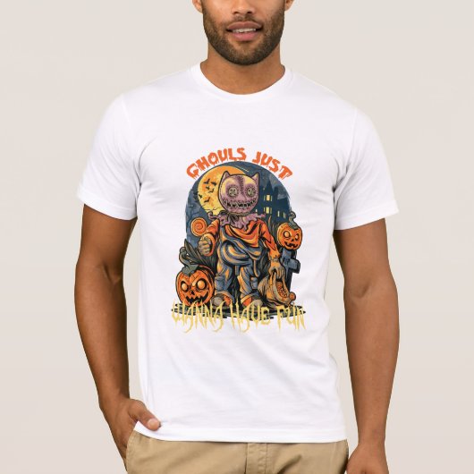 Ghouls veut juste s'amuser t-shirt Halloween (Devant)