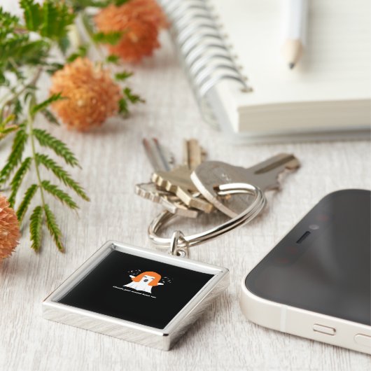 Ghouls wil gewoon een Fun Funny Halloween hebben Sleutelhanger (Zijkant)