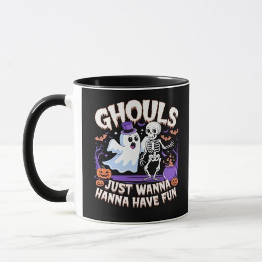 Ghouls wil gewoon plezier hebben Basic & Quote Mok (Links)