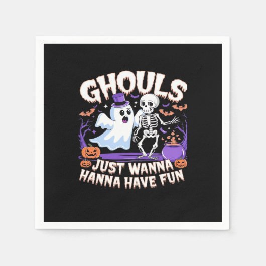 Ghouls wil gewoon plezier hebben Basic & Quote Servet (Voorkant)