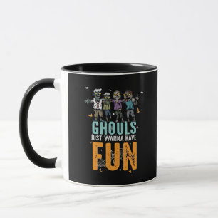 Ghouls wil gewoon plezier hebben grappige zombies mok