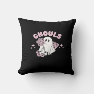 Ghouls wil gewoon plezier hebben Halloween Art Bas Kussen