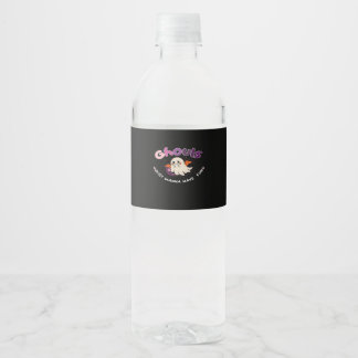 Ghouls wil gewoon plezier hebben slogan citaat waterfles etiket