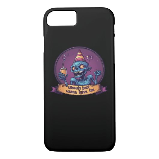 Ghouls wil gewoon plezier luiaard en grappig Case-Mate iPhone case (Achterkant)