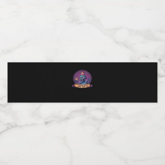 Ghouls wil gewoon plezier luiaard en grappig waterfles etiket (Enkel label)