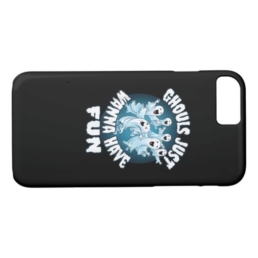 Ghouls wil gewoon plezier luiaard Halloween Case-Mate iPhone Case (Achterkant (Horizontaal))