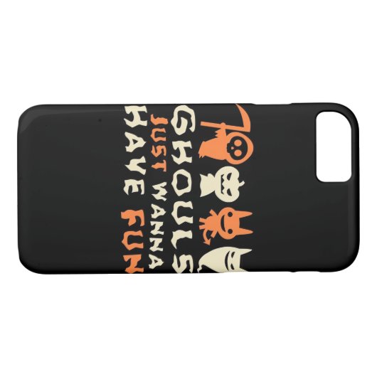 Ghouls wil gewoon plezier luiaard Halloween Case-Mate iPhone Case (Achterkant (Horizontaal))