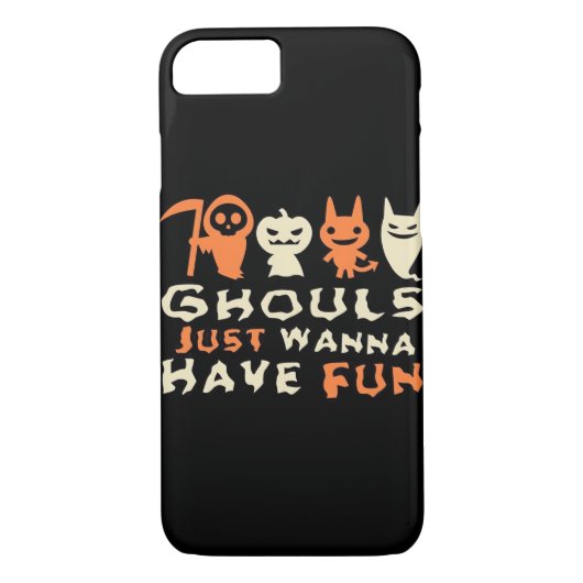 Ghouls wil gewoon plezier luiaard Halloween Case-Mate iPhone Case (Achterkant)