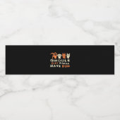 Ghouls wil gewoon plezier luiaard Halloween Waterfles Etiket (Enkel label)