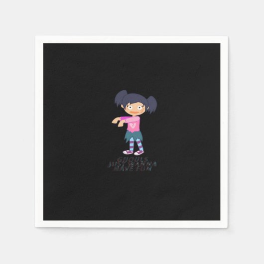 Ghouls wil gewoon plezier offerte & ontwerp servet (Voorkant)