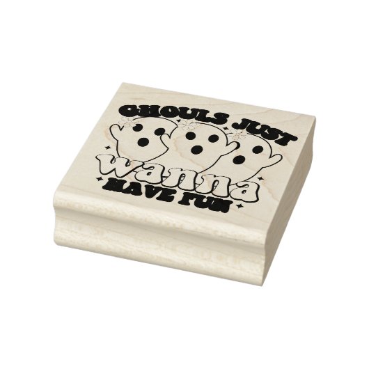Ghouls wil gewoon vun ghost hebben 	rubberstempel (Stempel)