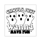 Ghouls wil gewoon vun ghost hebben 	rubberstempel (Afrduk)