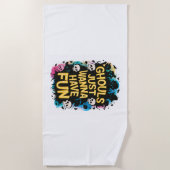 Ghouls wil gewoon vun hebben strandlaken (Voorkant)