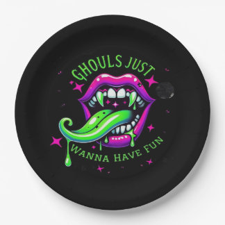Ghouls willen gewoon een leuk boo-tiful ontwerp he papieren bordje
