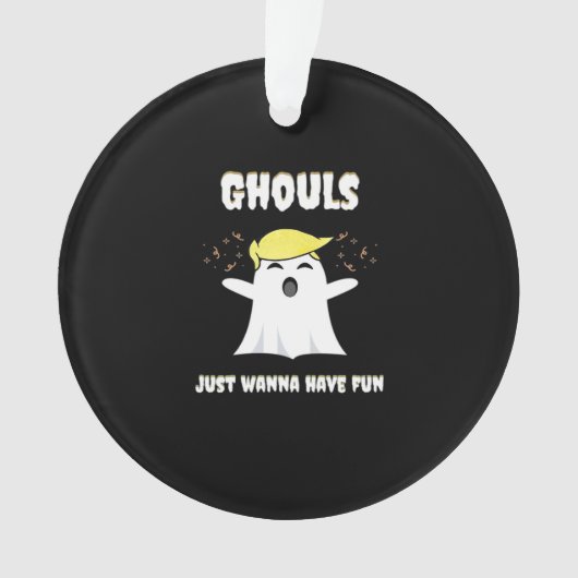 Ghouls willen gewoon een leuk retro-ontwerp hebben ornament (voorkant)