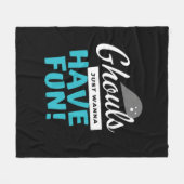 Ghouls willen gewoon leuke basisvibes hebben fleece deken (Voorkant (Horizontaal))