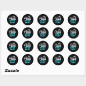 Ghouls willen gewoon leuke basisvibes hebben ronde sticker (Vel)