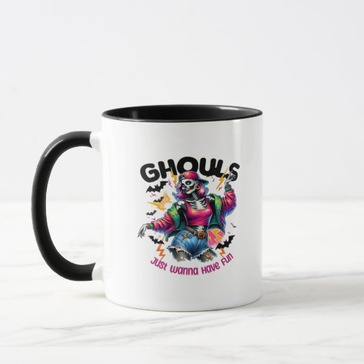 Ghouls willen gewoon leuke Halloween-vibes hebben Mok (Links)