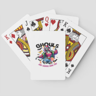 Ghouls willen gewoon leuke Halloween-vibes hebben Pokerkaarten