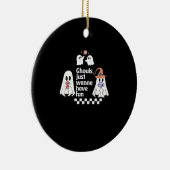 Ghouls willen gewoon leuke herfstvibes hebben keramisch ornament (Rechts)