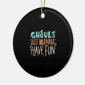 Ghouls willen gewoon leuke luiaard vibes hebben keramisch ornament (Links)