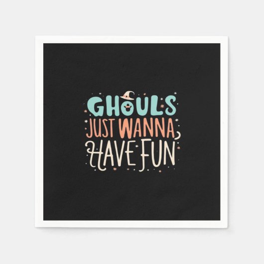 Ghouls willen gewoon leuke luiaard vibes hebben servet (Voorkant)