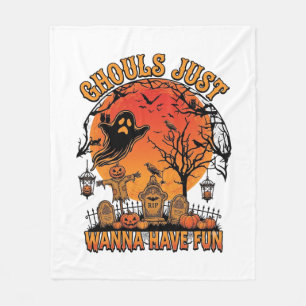 Ghouls willen gewoon lol hebben Halloween Griezeli Fleece Deken