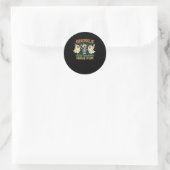 Ghouls willen gewoon plezier hebben Basic & Funny  Ronde Sticker (Tas)