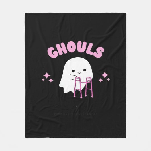 Ghouls willen gewoon plezier hebben Funny & Sloth Fleece Deken (Voorkant)
