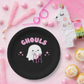 Ghouls willen gewoon plezier hebben Funny & Sloth Papieren Bordje (Feest)