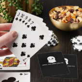 Ghouls willen gewoon plezier hebben in een vrolijk pokerkaarten (Insitu)