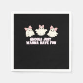 Ghouls willen gewoon plezier hebben in oversized servet (Voorkant)