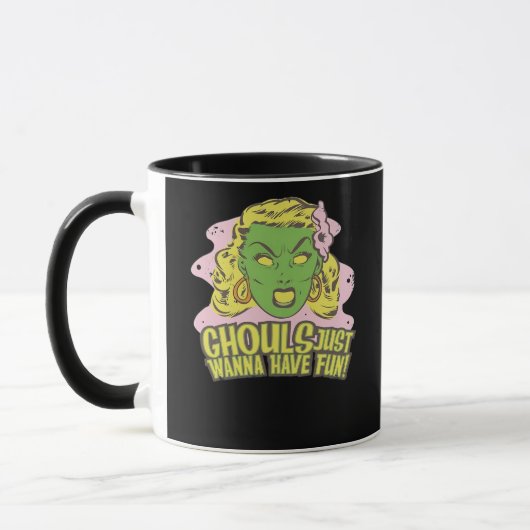 Ghouls willen gewoon plezier hebben luie luiaard mok (Links)