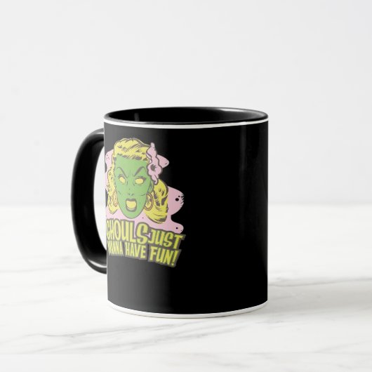 Ghouls willen gewoon plezier hebben luie luiaard mok (Voorkant links)