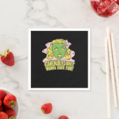 Ghouls willen gewoon plezier hebben luie luiaard servet (Insitu)