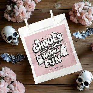 Ghouls willen gewoon plezier hebben Schattigee p Bedankzakje