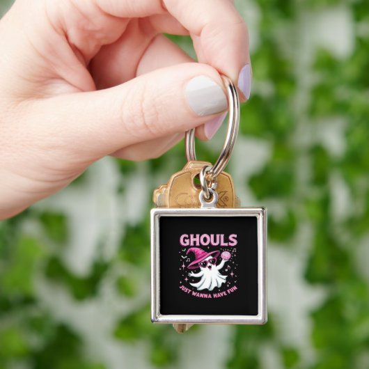 Ghouls willen gewoon plezier hebben spooky Hallowe Sleutelhanger (Hand)