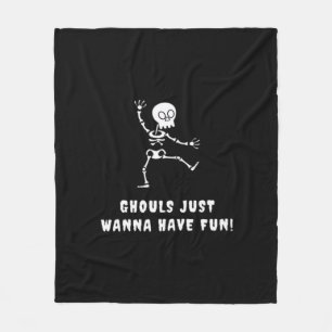 Ghouls willen gewoon plezier hebben - vleermuizen, fleece deken