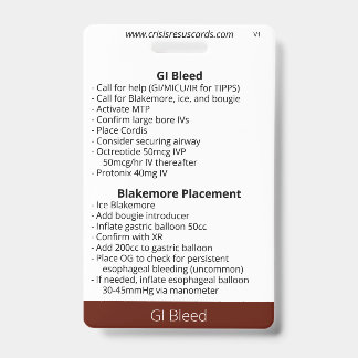 GI Bleed Badge