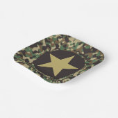 GI Camouflage Soldaat Joe Militaire Feestborden Papieren Bordje (Gebogen)