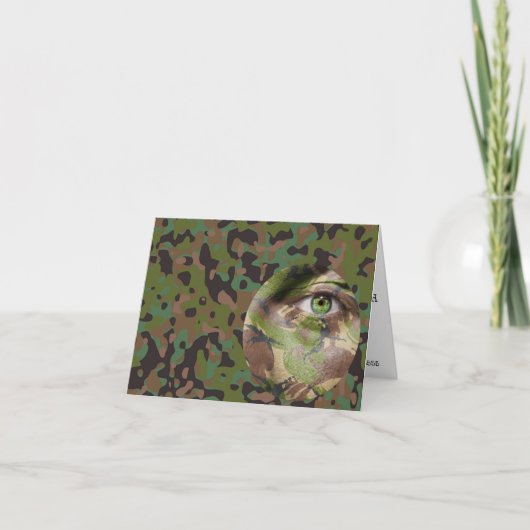 GI Camouflage Soldier Party Personalized (Voorkant)