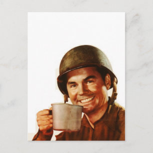 GI Cuppa Joe Briefkaart