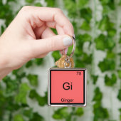 Gi - Gember Grappig Chemie Element Symbool T-Shirt Sleutelhanger (Hand)