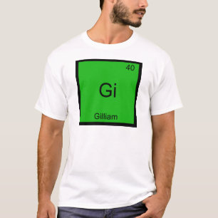Gi - Gilliam Grappig Chemie Element Symbool T-shir T-shirt